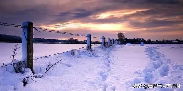 一场大雪洋洋洒洒而来,带雪的唯美唐诗宋词