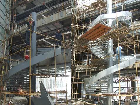 5米高40平米公寓旋转楼梯设计,旋转楼梯转角处的孔洞怎么设计