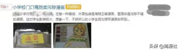 披着《海贼王》外壳卖污秽漫画，腐漫，学校门口的动漫店被处罚了