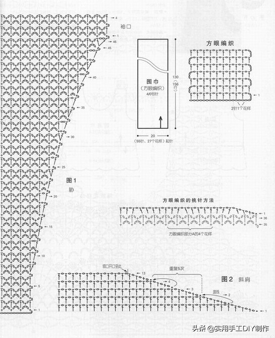 钩织圆形加针规律教程,钩编加针