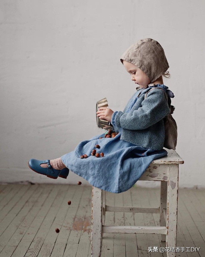 萌宝的可爱小裙子,棉麻面料,漂亮又简单,附5款裁剪图