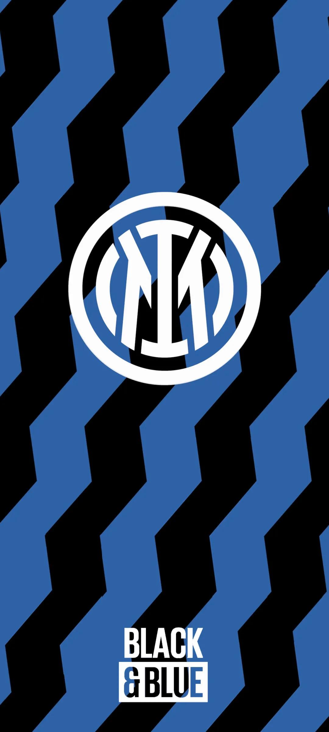 国际米兰队徽手机高清壁纸,国际米兰新队徽原创壁纸