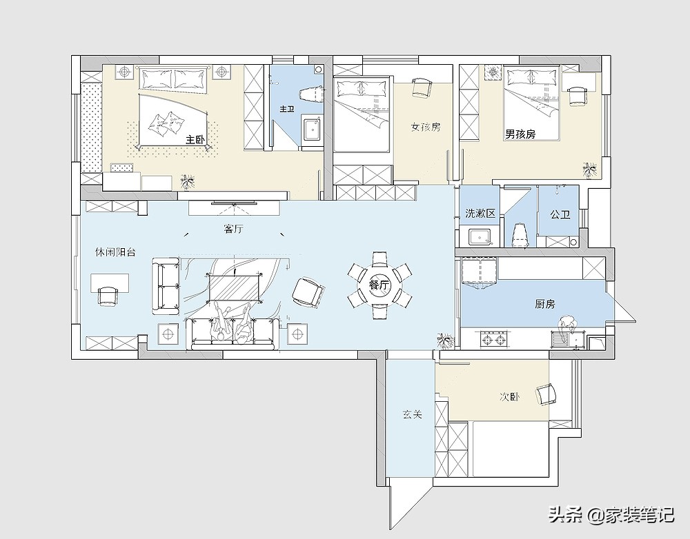 130平四房两厅两卫中式装修效果图,120平米小户型纯中式装修古典奢华