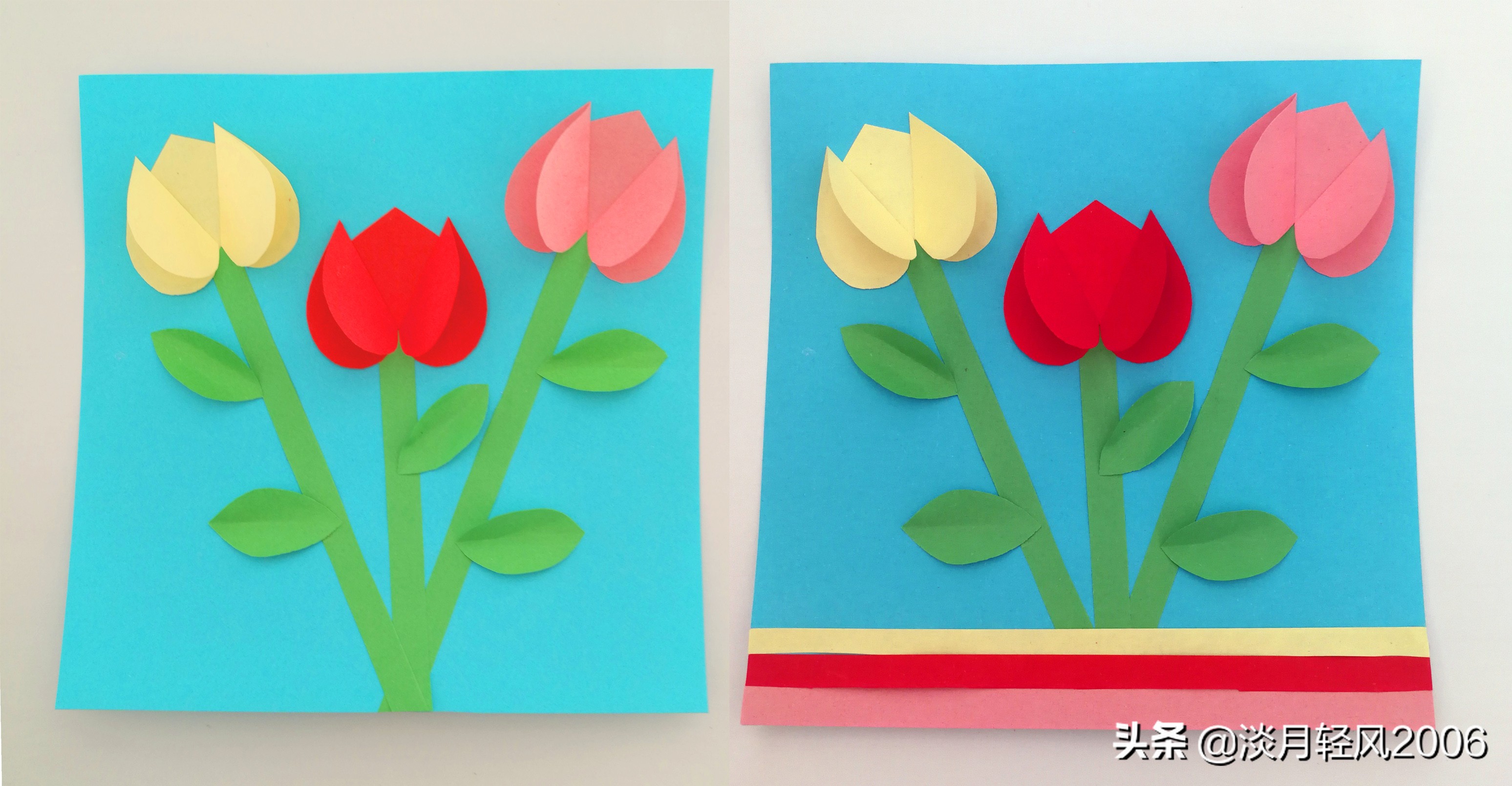 手工教程幼儿园最简单的手工贴画,最简单幼儿手工贴画