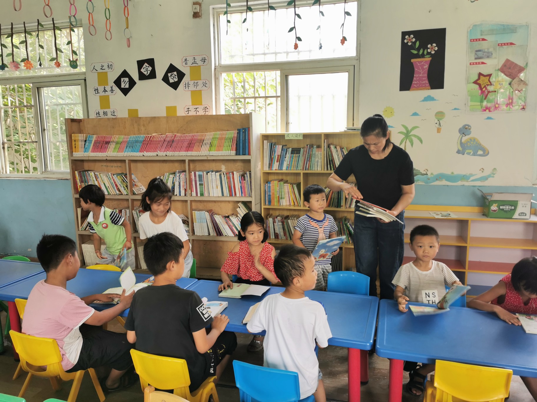 商丘民权：村小学建起“爱心书屋”孩子暑假阅读好去处