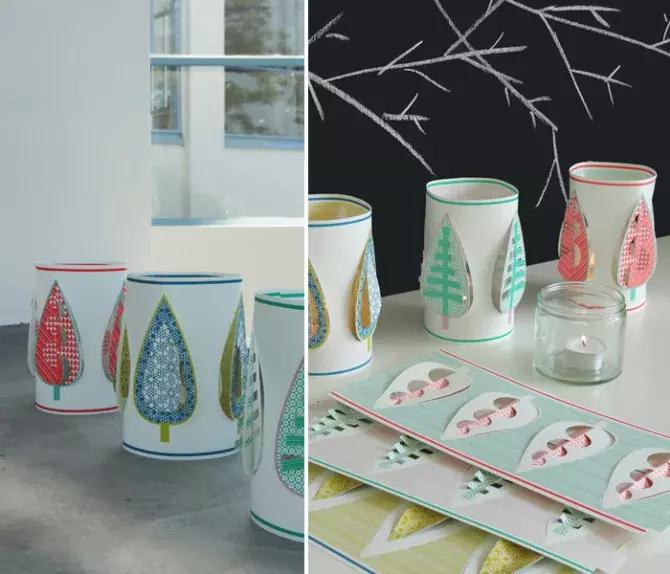 迎接新年的剪纸灯笼,做灯笼来点过年的气氛吧