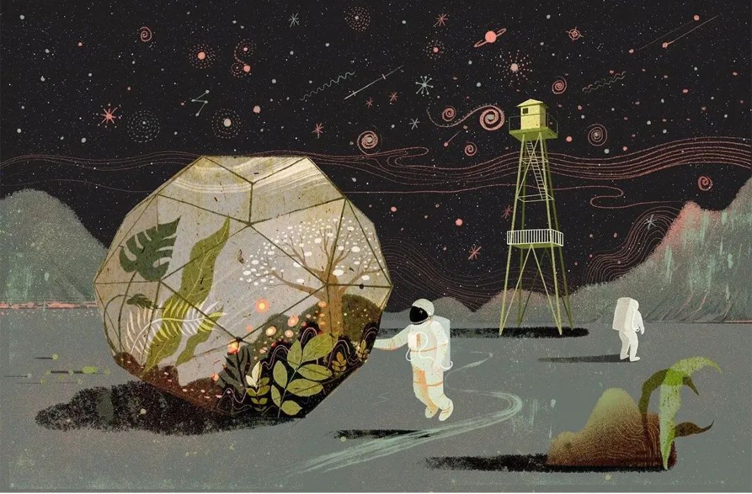 90年代画风的插画师,90后插画师画出美丽乡村