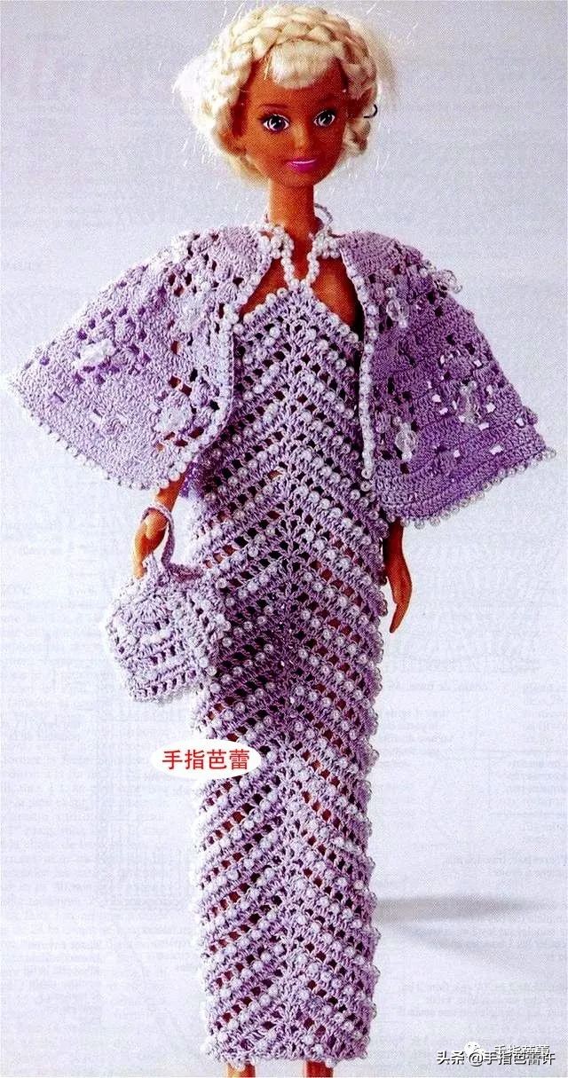 钩织芭比娃娃衣服,钩织芭比娃娃衣服的教程