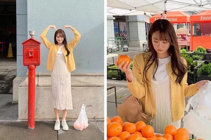 三款小众t恤,清新多色撞色t恤