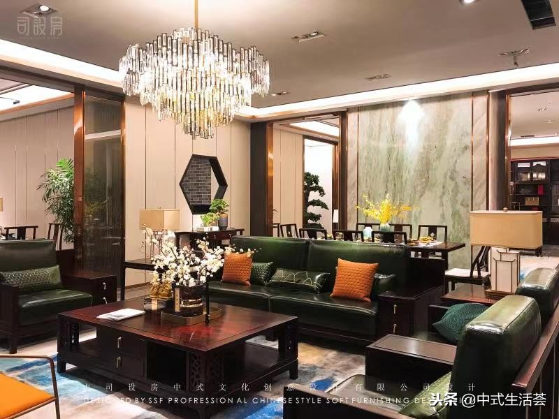 观山雅院中式家具图片,中式四合院软装实景