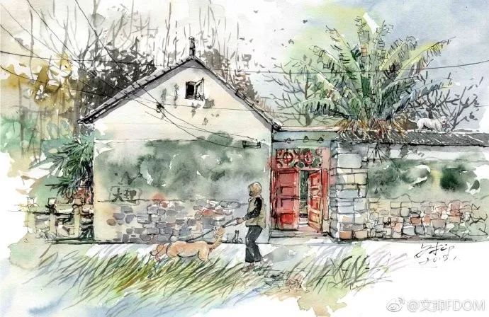 淡彩钢笔画技法,钢笔淡彩画基本知识