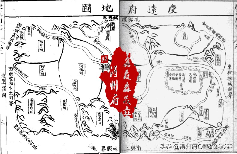 清代广西省州府分布图,清代广西各府