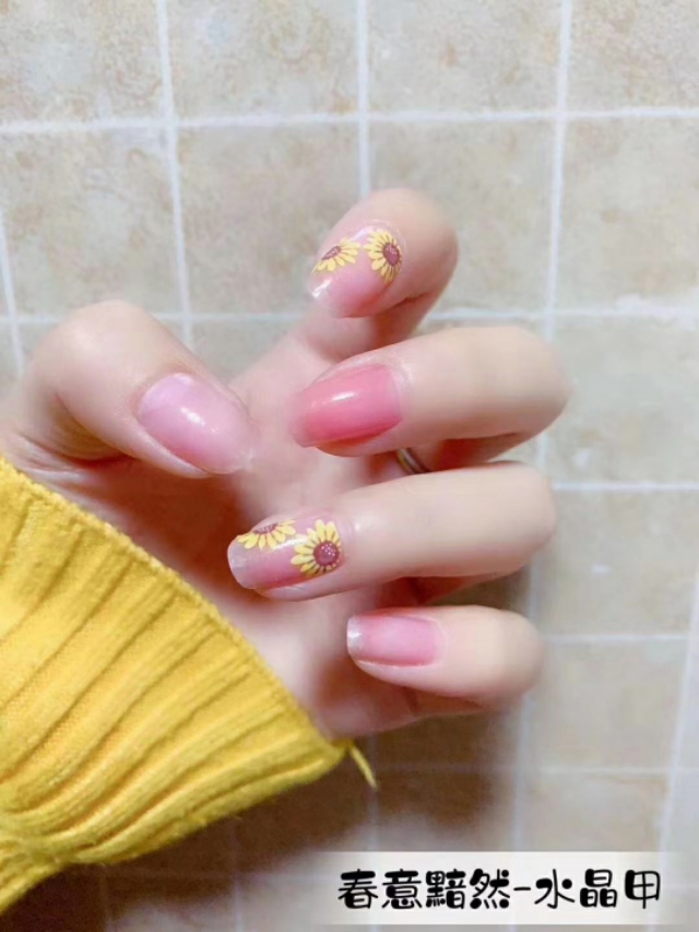 美甲贴教程视频,美甲贴款式图片