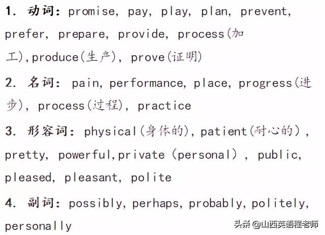 中考英语单词首字母填空,中考英语高频必背单词