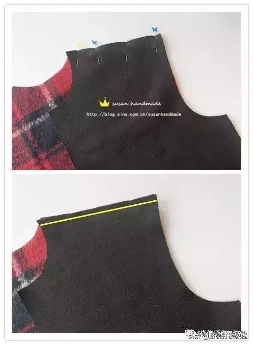 pu拼接呢外套,呢子拼接短款裁剪视频