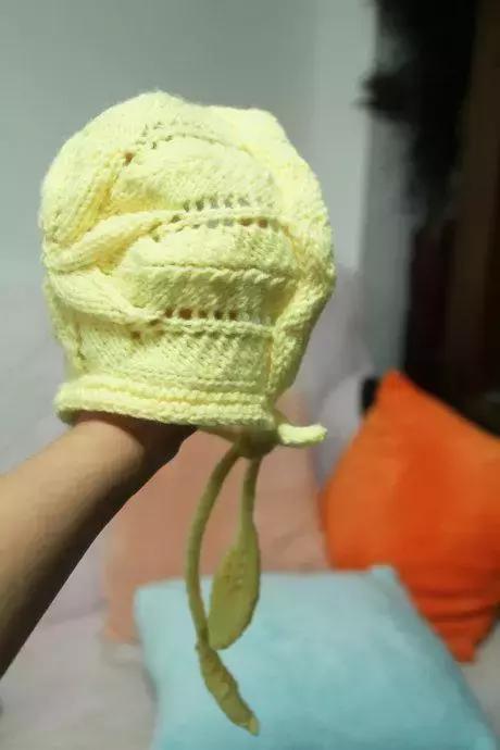 网红痞幼帽子棒针编织教程,棒针编织三件套