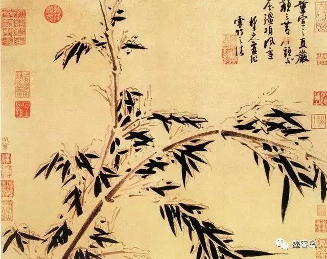 当代画墨竹大师的画,墨竹图绘画欣赏