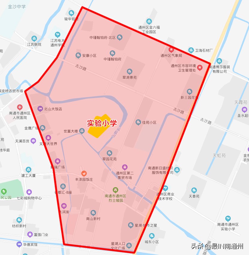 通州2024施教区,南通通州2022施教区