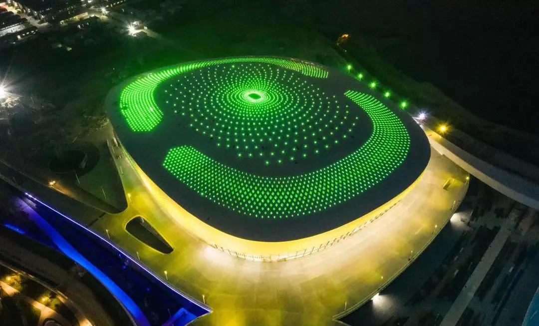 晋江市第二体育中心参观,晋江市第二体育馆全景