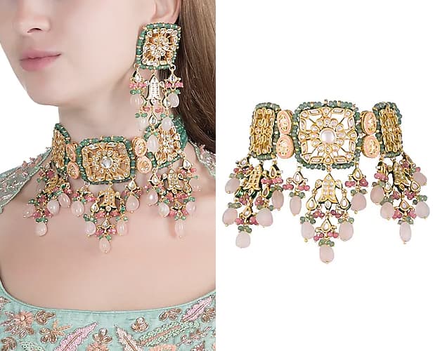 印度耳环首饰项链,印度首饰项链图片大全