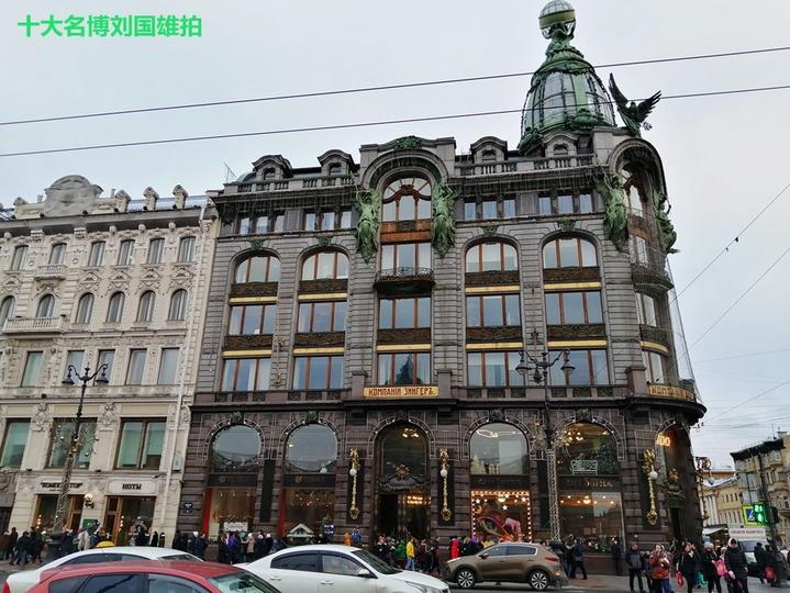 领略俄罗斯涅瓦河异域风情,俄罗斯圣彼得堡的涅瓦大街