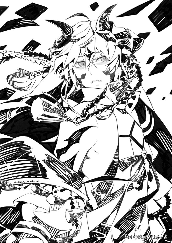 绘画素材|唯美二次元人物线稿，排线临摹练习