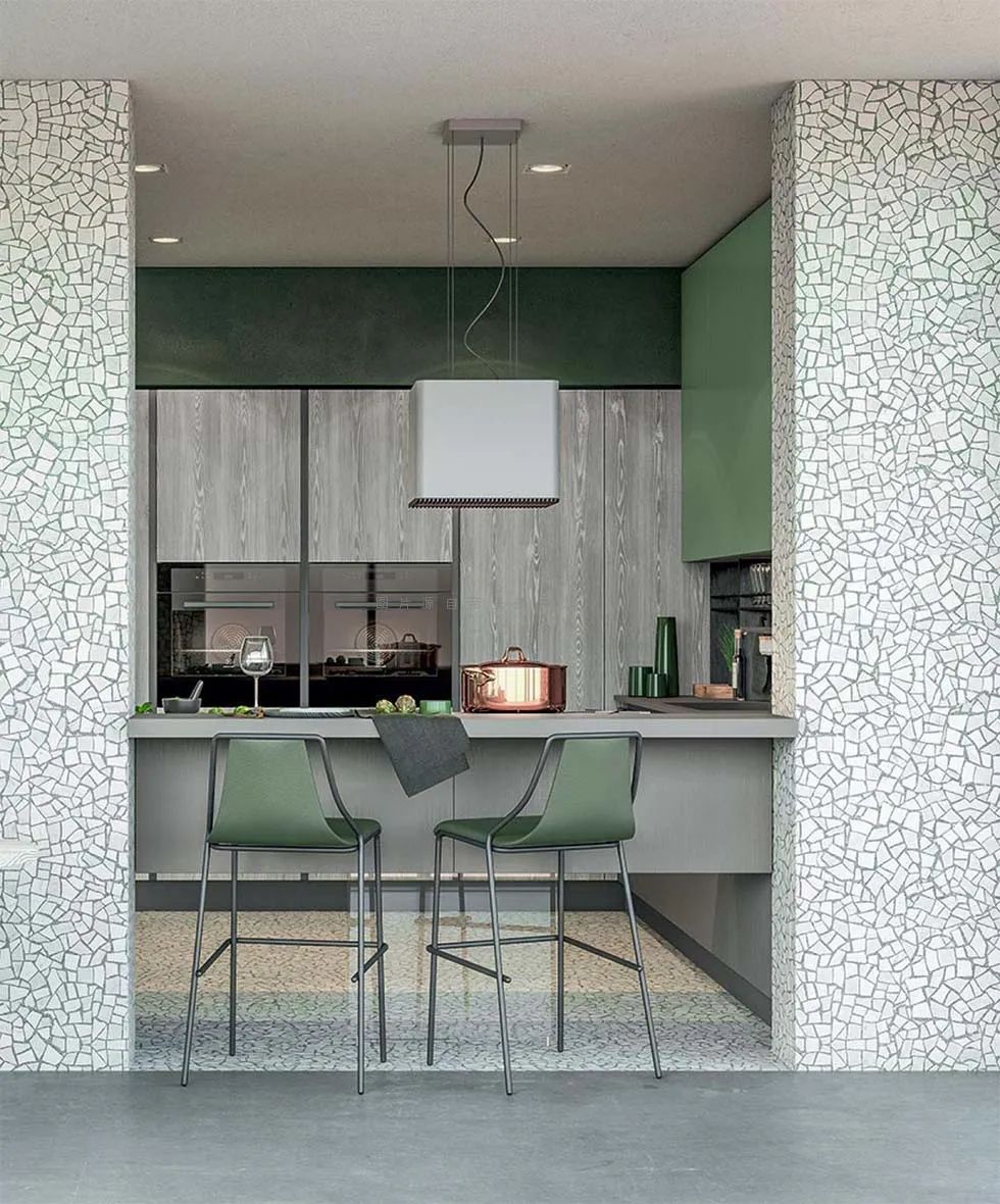 橱柜厨边柜电视柜一体,现代风格厨房橱柜一体柜