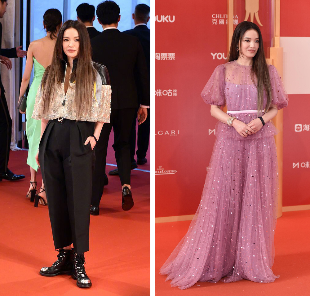 43岁舒淇发型女人味十足可盐可甜 (43岁舒淇穿不规则风衣裙配短靴)