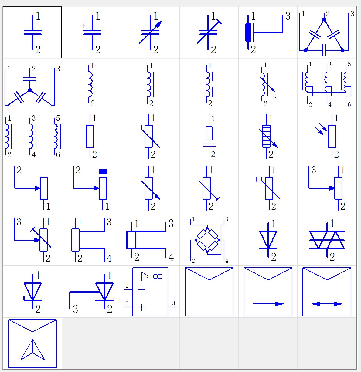 电气绘图元件符号基础知识,电气图纸元件符号大全