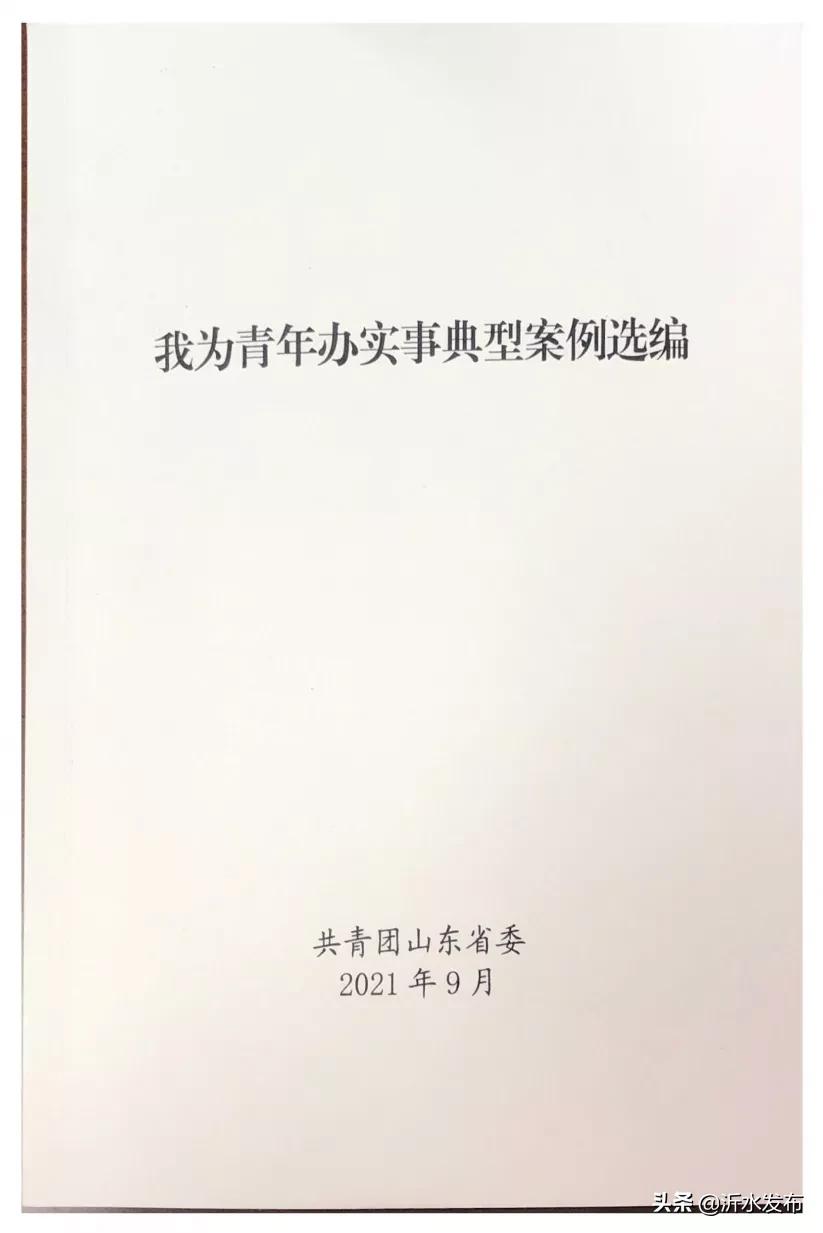 点赞！沂水团县委这项工作成功入选全省典型案例！