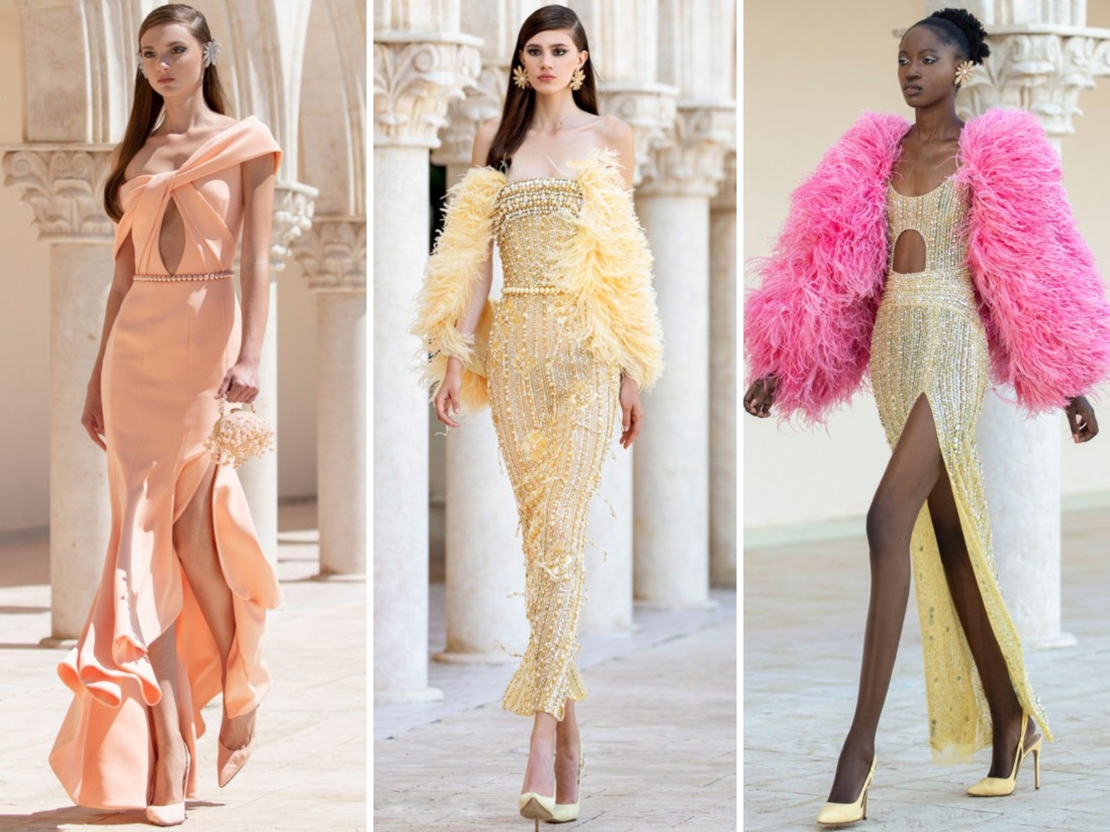 georgeshobeika高定秀红色,georgeshobeika2023春夏高定