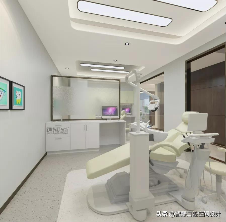 牙科诊所装修设计效果图两层,口腔牙科装修设计效果图