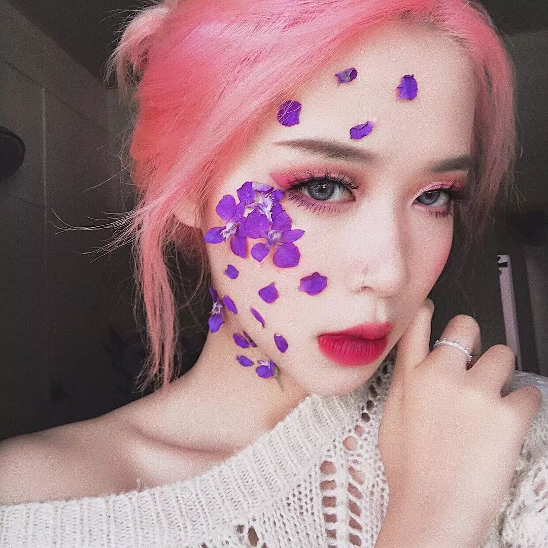 越南网红小姐姐妆容,越南ins小姐姐化妆