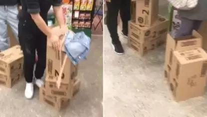 墨尔本华人区9秒视频：大爷大妈用身体扑倒补货车，老外全懵了！