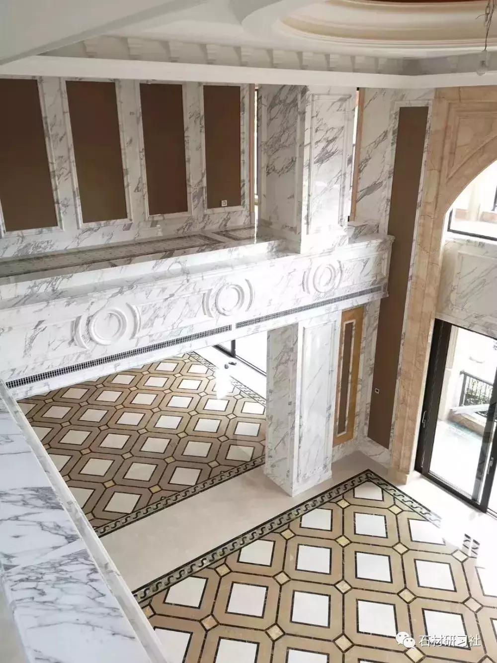 深圳豪宅别墅装修效果图,大理石豪宅整装