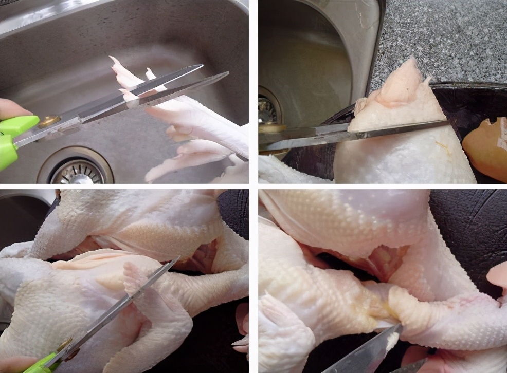 整鸡清洗,清理鸡全过程