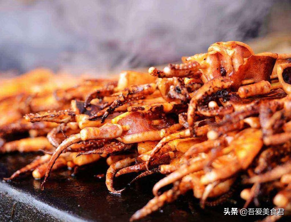 商用铁板鱿鱼制作,铁板鱿鱼烧烤技术