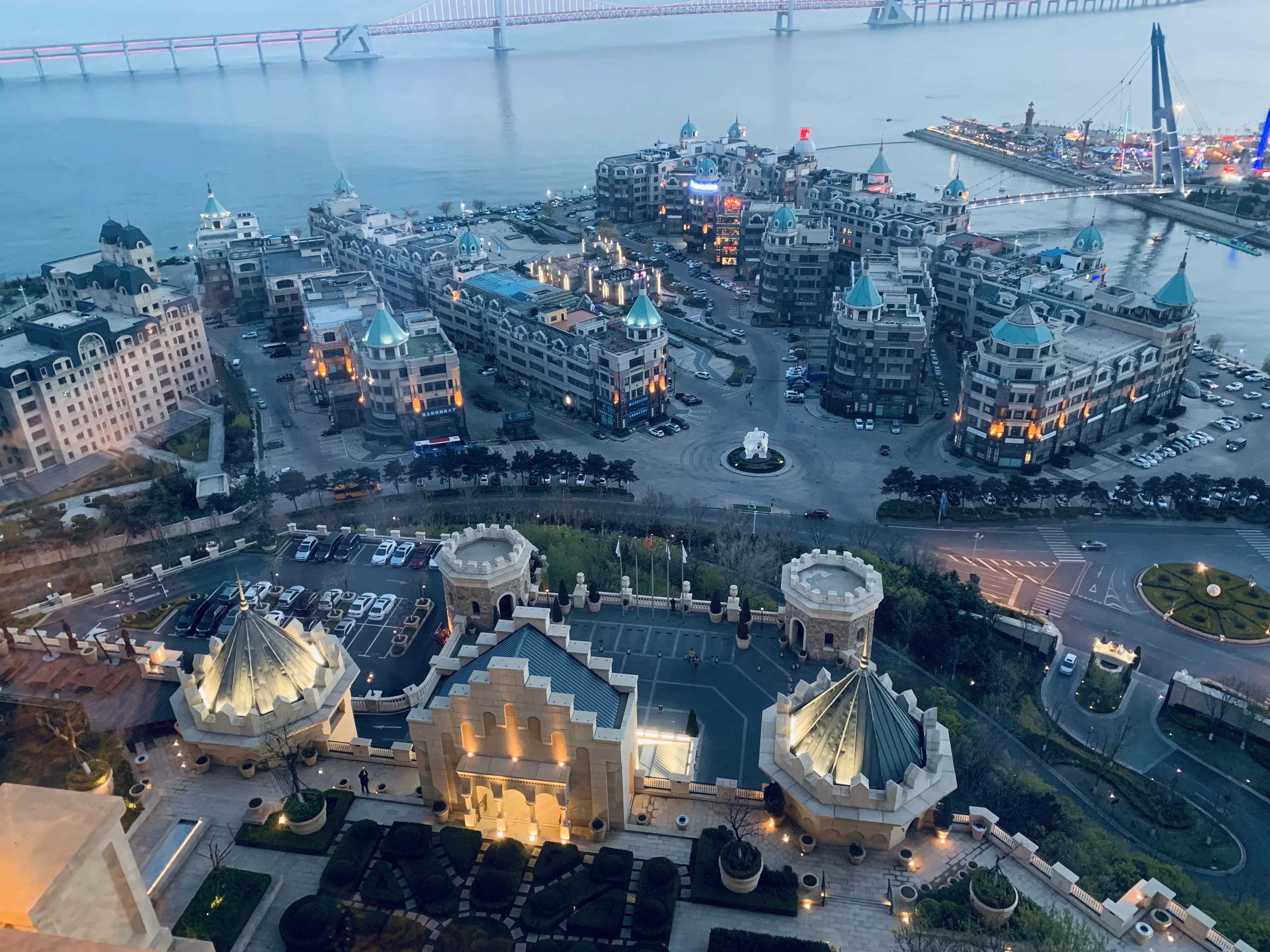 大连一方城堡豪华精选酒店露台,大连一方城堡豪华精选酒店