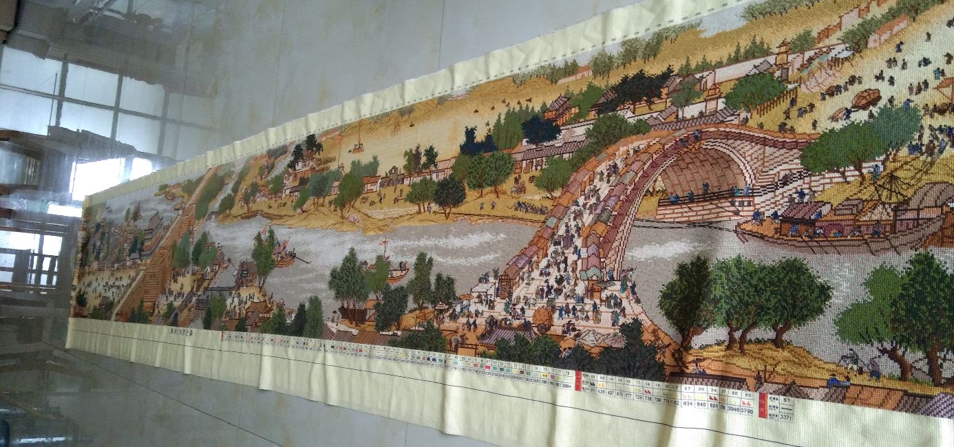 100万清明上河图十字绣,世界名画十字绣系列