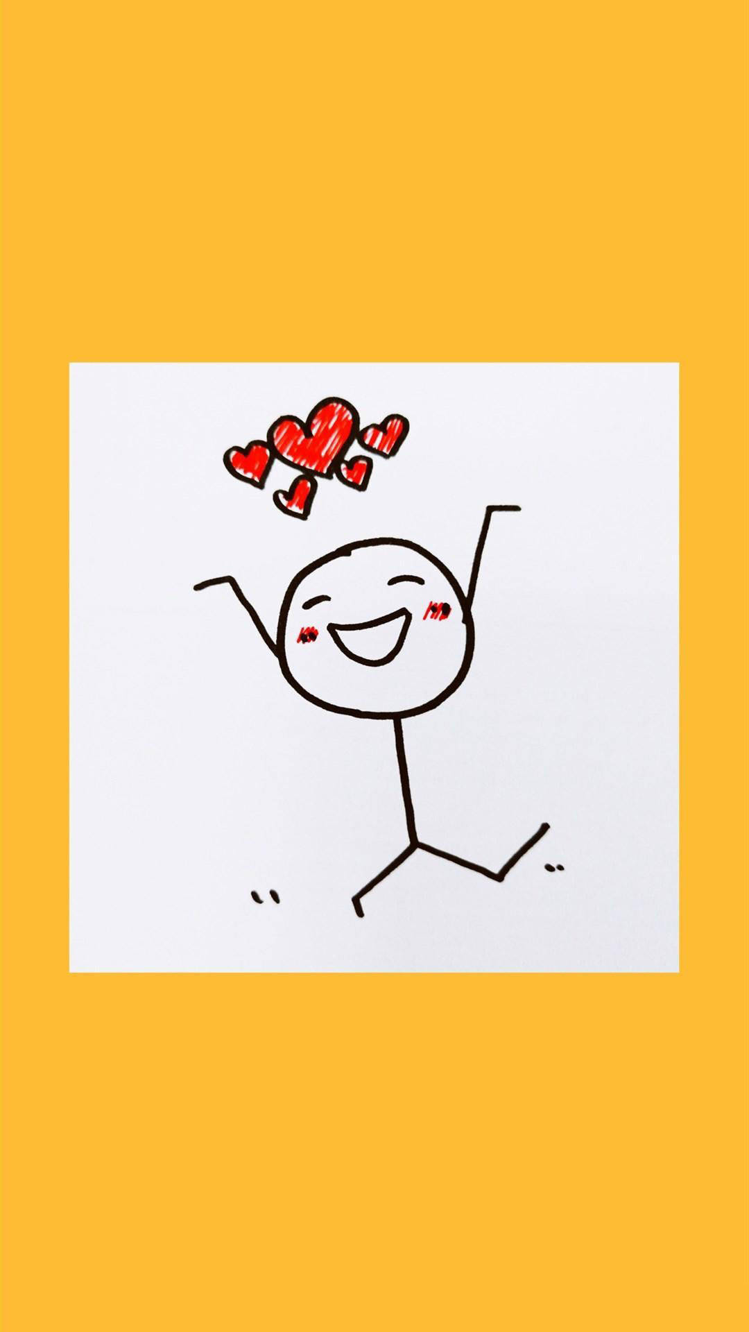 简笔画火柴人壁纸,简笔画火柴人美术