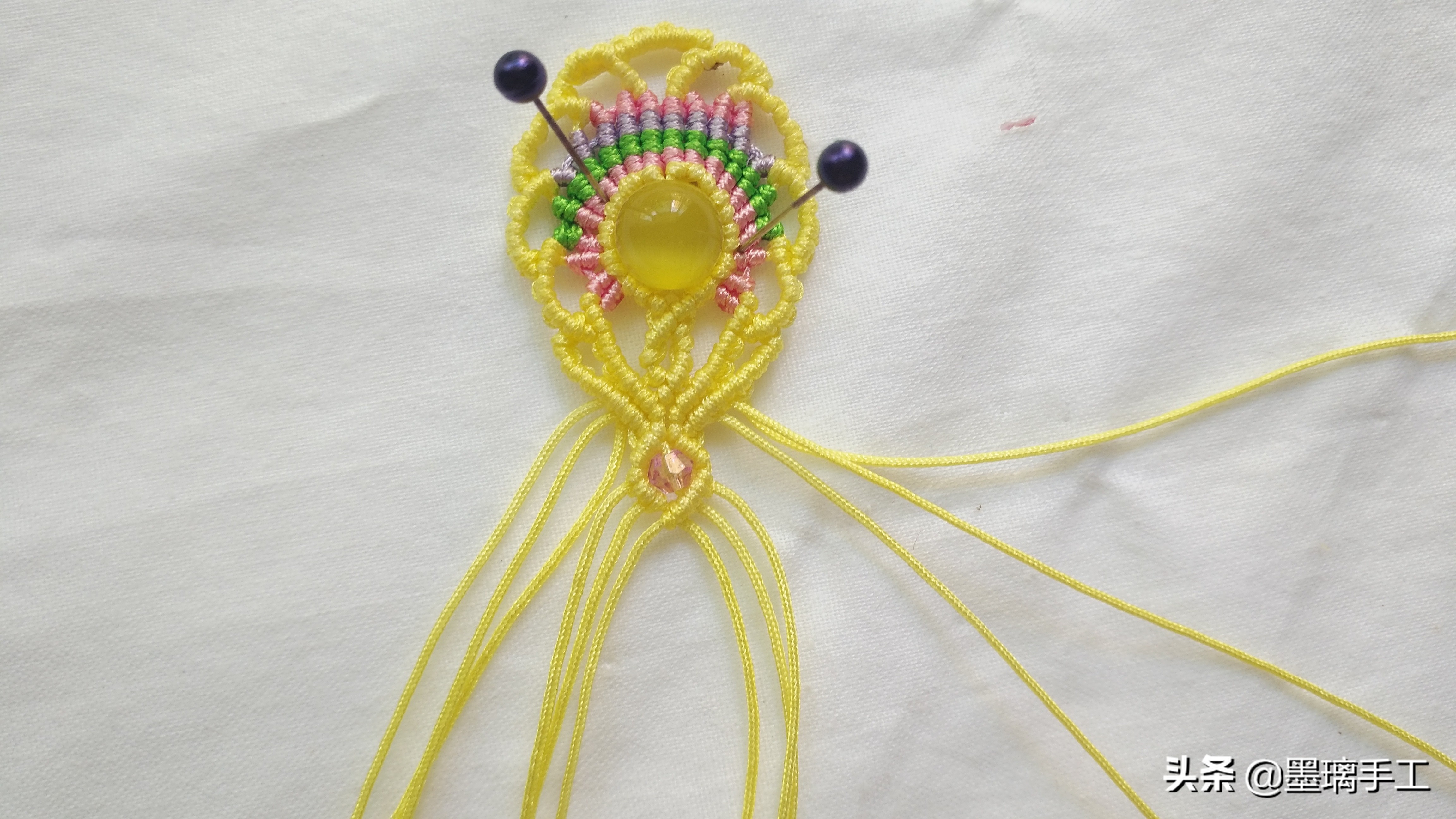 复古耳环编绳教程,简单北欧风手工编绳