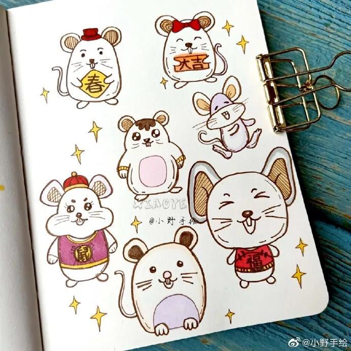 假期手抄报简单又漂亮可爱的图案,又好画又漂亮的手抄报