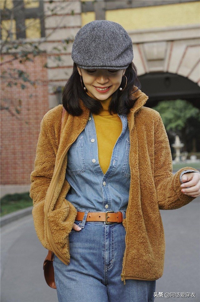 三木高领毛衣搭配,时尚博主三木秋冬搭配毛衣叠穿