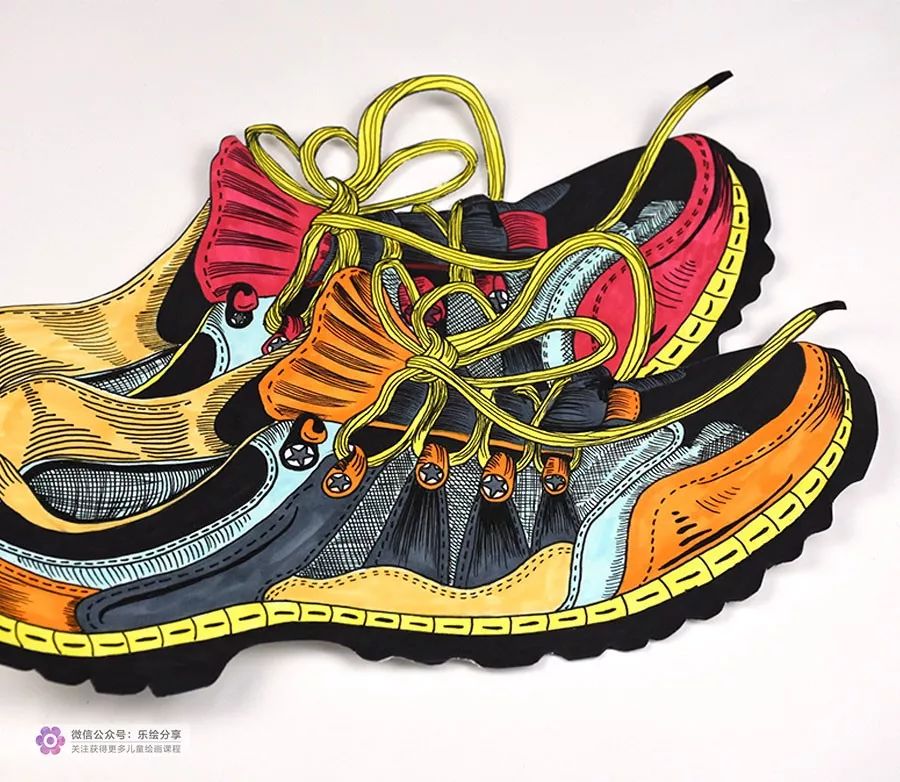 写生鞋子,我设计的鞋子绘画创意