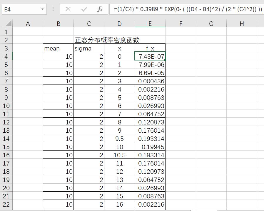excel写曲线函数公式大全讲解,使用excel画二次函数曲线