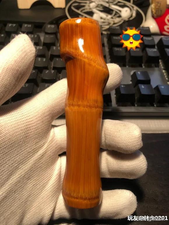 实心竹手把件怎么盘养,如何把竹子盘变色