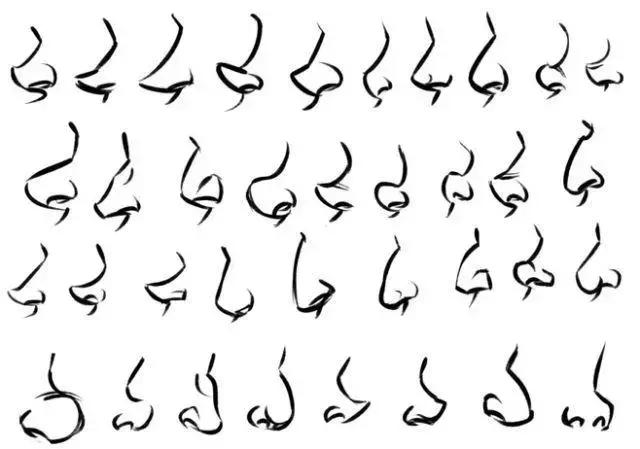 鼻子怎么画挺拔教程,鼻子怎么画简单又漂亮图片