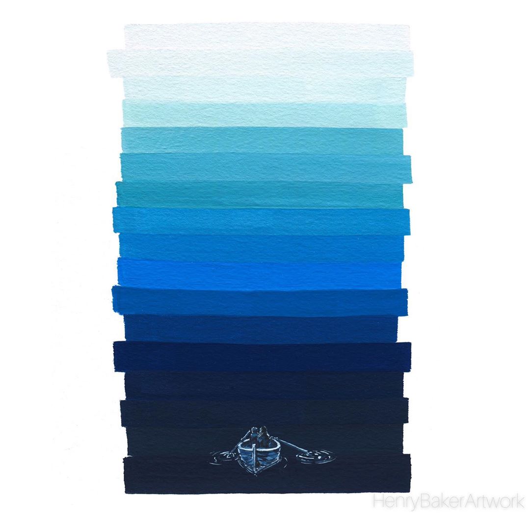 手绘高档风景油画的方法和步骤,江南画风景手绘