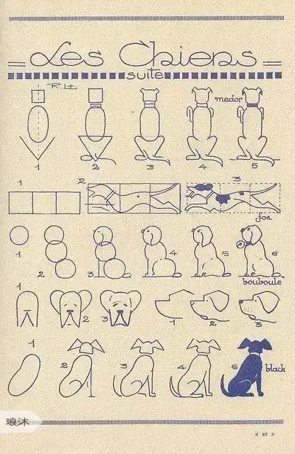 儿童简笔画入门动物0-3岁教学,动物简笔画可爱卡通呆萌小猫咪