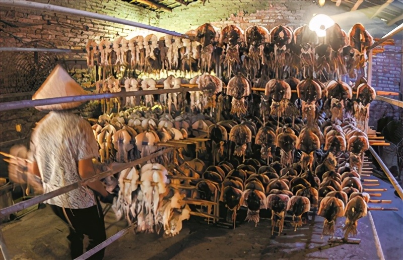 东山岛淡晒墨鱼干,海南特产淡晒墨鱼干